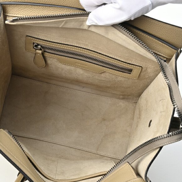 CELINE luggage micro beige handbag - Picture 7 of 10